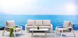 Panama Jack Mykonos 4 Pc Seating Set PJO-2401-WHT-4PS