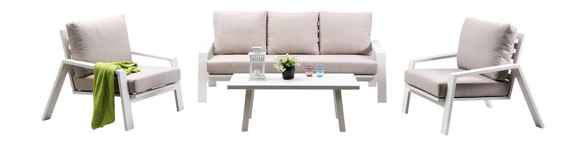 Panama Jack Mykonos 4 Pc Seating Set PJO-2401-WHT-4PS