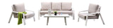 Panama Jack Mykonos 4 Pc Seating Set PJO-2401-WHT-4PS