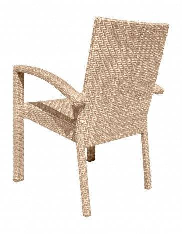 Austin Outdoor Stackable Dining Armchair by Panama Jack Model PJO-3801-NAT-AC