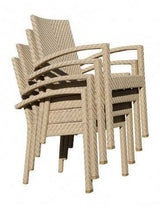 Austin Outdoor Stackable Dining Armchair by Panama Jack Model PJO-3801-NAT-AC