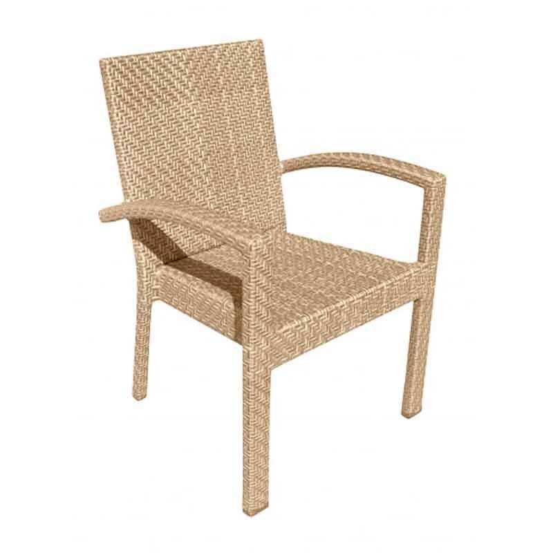 Austin Outdoor Stackable Dining Armchair by Panama Jack Model PJO-3801-NAT-AC