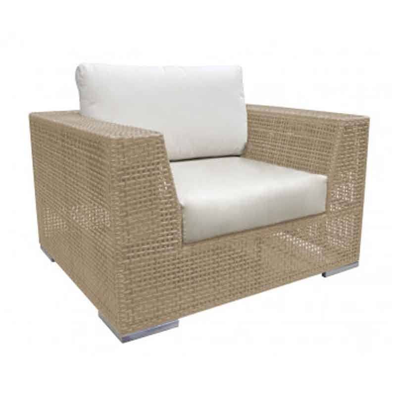 Austin Lounge Chair w/off-white cushion by Panama Jack Model PJO-3801-NAT-LC