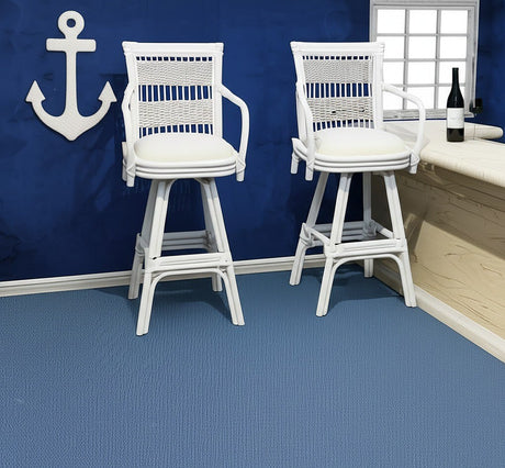 Ships Wheel White 3 Pc Pub Set Model RDT by Wicker Fair