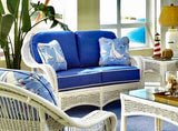 Regatta White Loveseat Model RLS from Spice Island Wicker