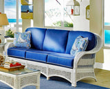 Regatta Coastal White Rattan Sofa Model R3S from Spice Island Wicker
