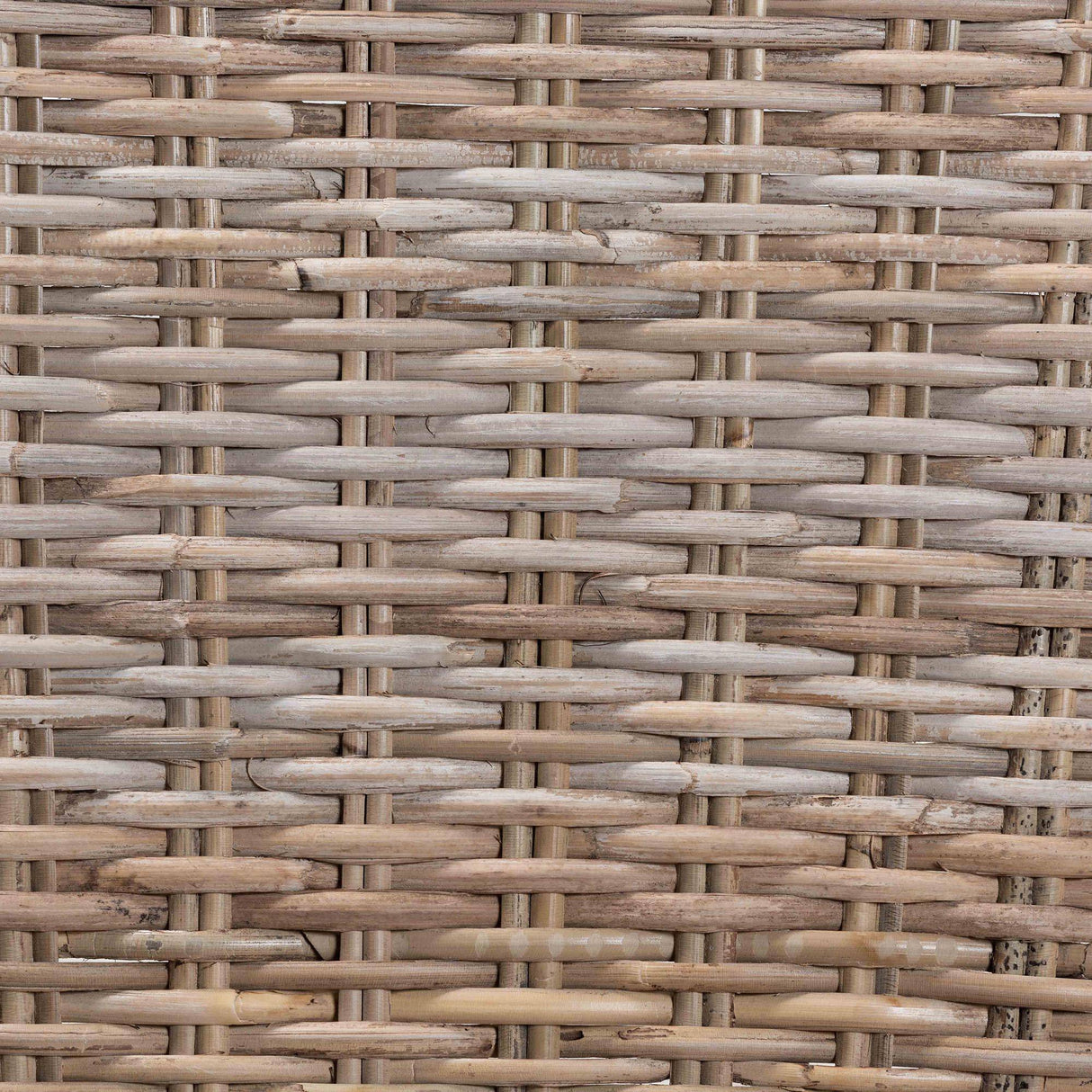Magy Modern Wicker Fair Grey Rattan and Natural Brown Finished Wood Dining Chair