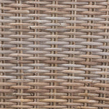 Toby Modern Wicker Fair Grey Rattan 2-Piece Dining Chair Set