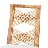 Poltak Modern Wicker Fair Natural Brown Rattan Dining Chair