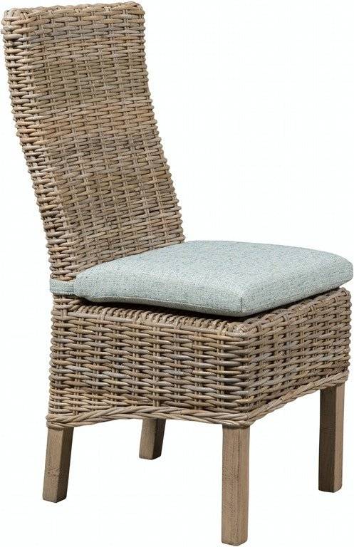 Borneo Rattan and Wood 7 Pc Rectangle Dining Set from Capris Furniture Model 752