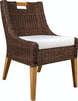 Bahama Outdoor or Indoor Wicker and Teakwood 5 Pc Dining Set 9835-DINSET by Beachcraft Furniture