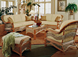 Seascape Rattan 6 Pc Living Room Set of Tropical Furniture