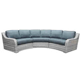 South Beach Outdoor Wicker 6 PC Sectional Set 9844-6PC-SECT by Beachcraft