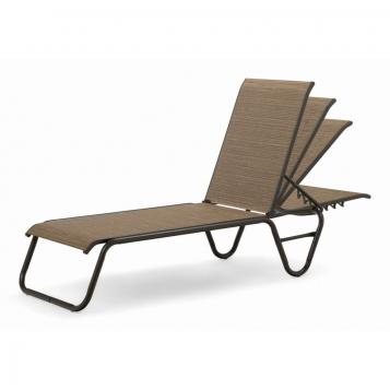 Gardenella Outdoor Sling Lay-flat 2 Pc Stacking Armless Chaises by Telescope Casual Model SET02001