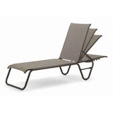 Gardenella Outdoor Sling Lay-flat 2 Pc Stacking Armless Chaises by Telescope Casual Model SET02001-1