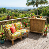 Solomon Islands Loveseat in Natural Finish by Wicker Fair