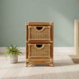 Shangri-la Rattan 2-DRW Storage Box Model SIA2D by Wicker Fair