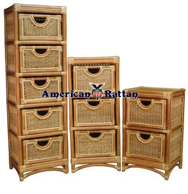 Spice Islands Rattan 2-DRW Storage Box Model SI2D from Spice Island Wicker