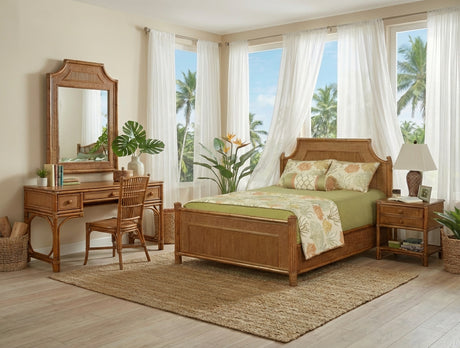 Summer Retreat Wicker and Rattan Desk Model 818-058 by Braxton Culler