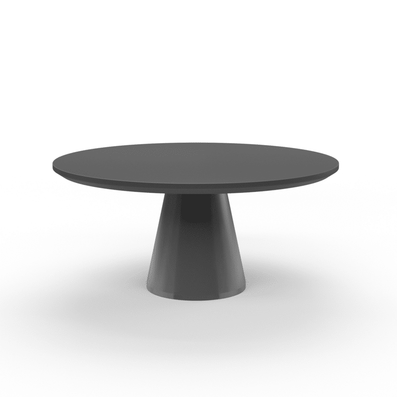 The Bazaar Pedestal Outdoor Dining Table – Dark Grey by Sunset West Model 6203-DRDT63
