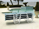 Gardenella Outdoor MGP Sling High Lay-flat Stacking Armless Chaise by Telescope Casual Model 2264-7L30