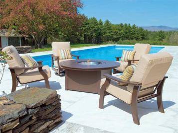 St. Catherine Outdoor MGP Cushion Ottoman by Telescope Casual Model 1179-8T00