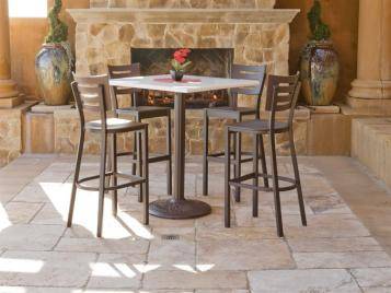 Avant Outdoor MGP Aluminum Bar Height Stacking Chair by Telescope Casual Model 1830H-8940