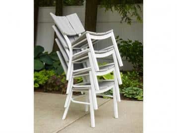 Avant Outdoor MGP Aluminum Stacking Dining Chair by Telescope Casual Model 2409H-89L0