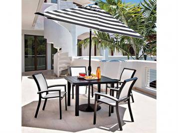 Bazza Outdoor MGP Sling Dining Height Stacking Cafe Chair by Telescope Casual Model 1021-Z010