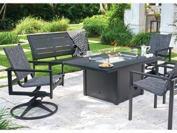 Bazza Outdoor MGP 56" Stacking Armless Bench by Telescope Casual Model 1837-8Z40
