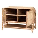 Tinian Wicker Fair Rattan Media or Buffet Cabinet