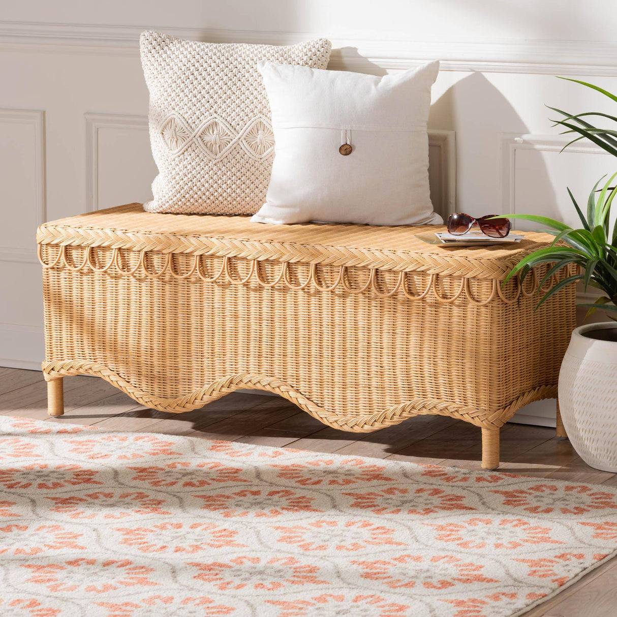 Trinity Wicker Fair Rattan Bench