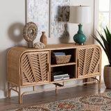 Truk Wicker Fair Rattan Media or Buffet Cabinet