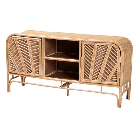 Truk Wicker Fair Rattan Media or Buffet Cabinet