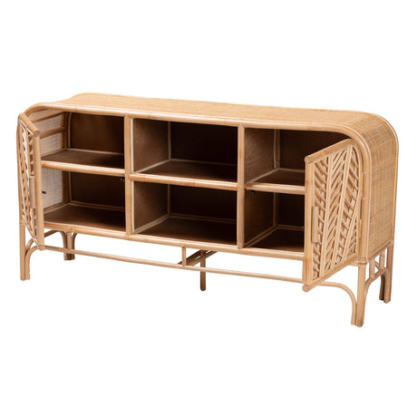 Truk Wicker Fair Rattan Media or Buffet Cabinet