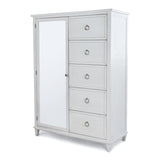 Point Breeze Mirrored Door Chest Model FL-B65037-FRESHWHITE by Finn & Louise