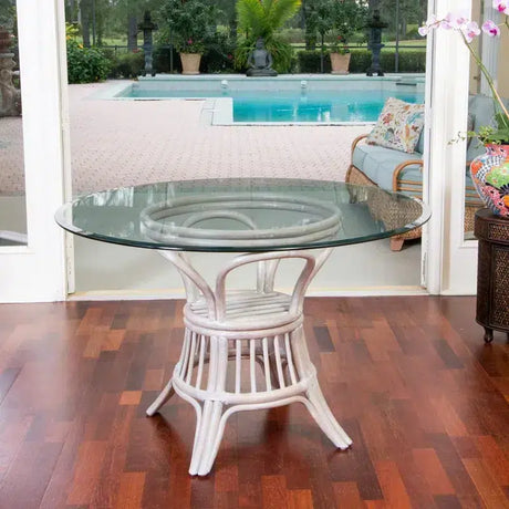 Lighthouse Rattan and Wicker 6 Pc Caster Dining Set from Wicker Fair