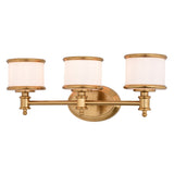 Natural Brass 23" 3 Light Vanity
