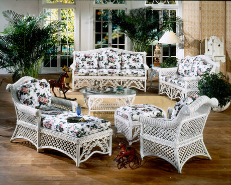 Gazebo Rattan 3 Pc Set with Arm Chair, Ottoman, and End Table