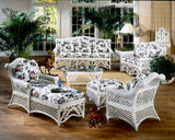 Gazebo White Rattan Sofa Model G3S from Spice Island Wicker