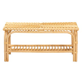 Waves Wicker Fair Rattan Bed Bench