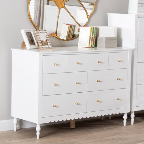 Wicker Fair White Waves Coastal 4 Pc Full Size Bedroom Set